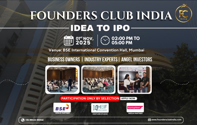 Founders Club India - Mumbai Edition at Bombay Stock Exchange
